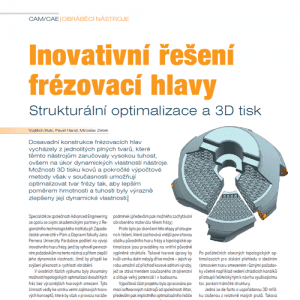 CAD 2020/3 - Inovativní řešení frézovací hlavy