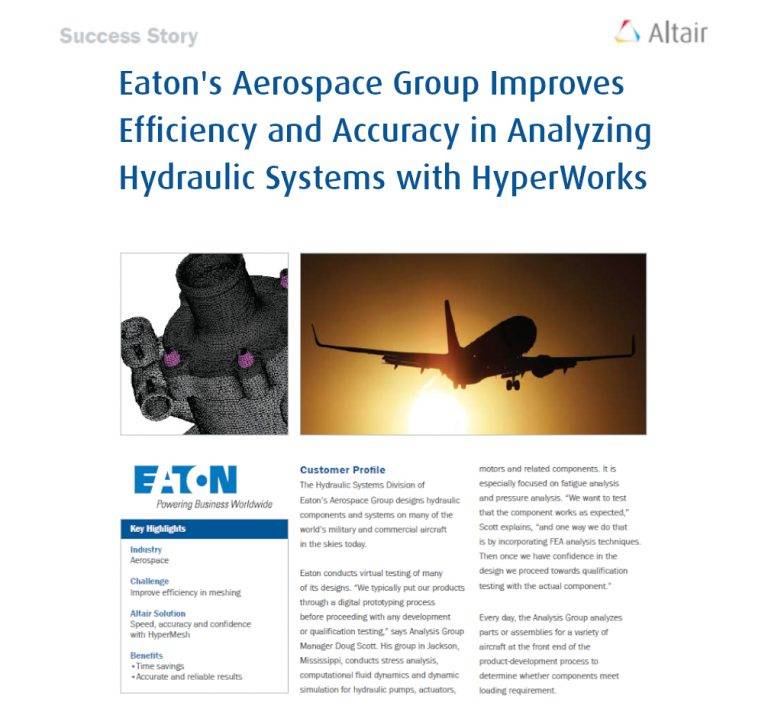 Eaton's Aerospace Group Improves Efficiency and Accuracy in Analyzing ...
