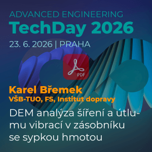 Advanced Engineering TechDay: DEM analýza šíření a útlumu vibrací v zásobníku se sypkou hmotou