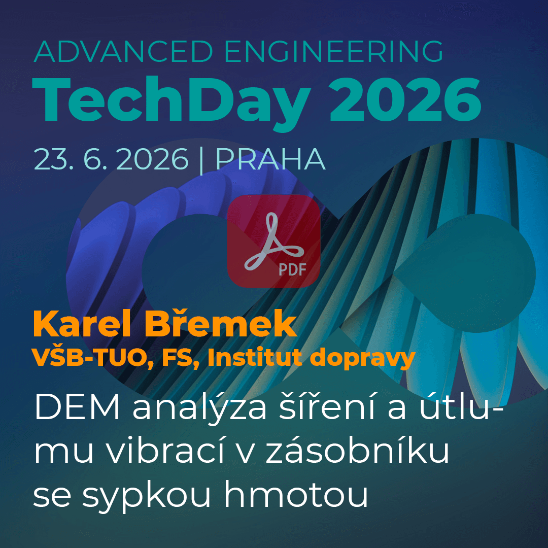 Advanced Engineering TechDay: DEM analýza šíření a útlumu vibrací v zásobníku se sypkou hmotou