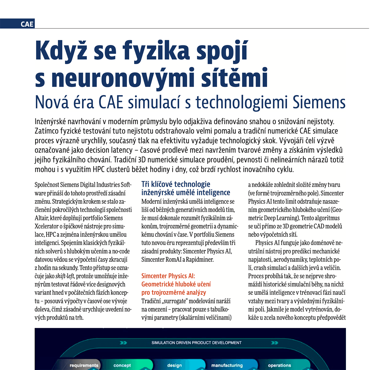 Článek pro IT Systems / CAD.cz: Když se fyzika spojí s neuronovými sítěmi